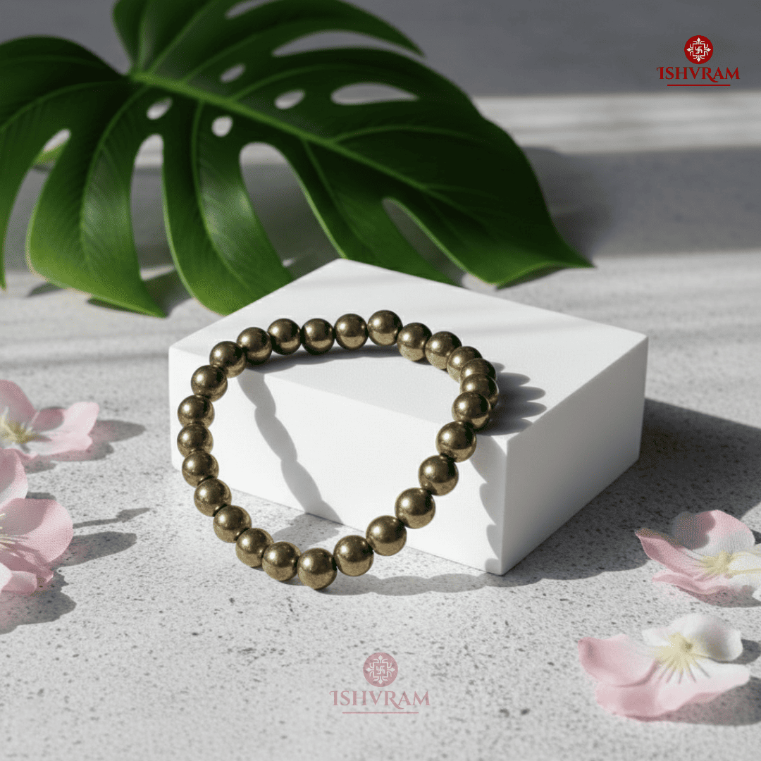 Golden Pyrite Bracelet – Certified Wealth Crystal