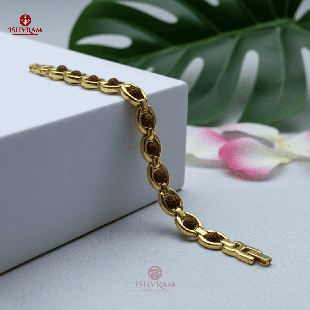 Gold Plated Rudraksha – Certified Prosperity Stone