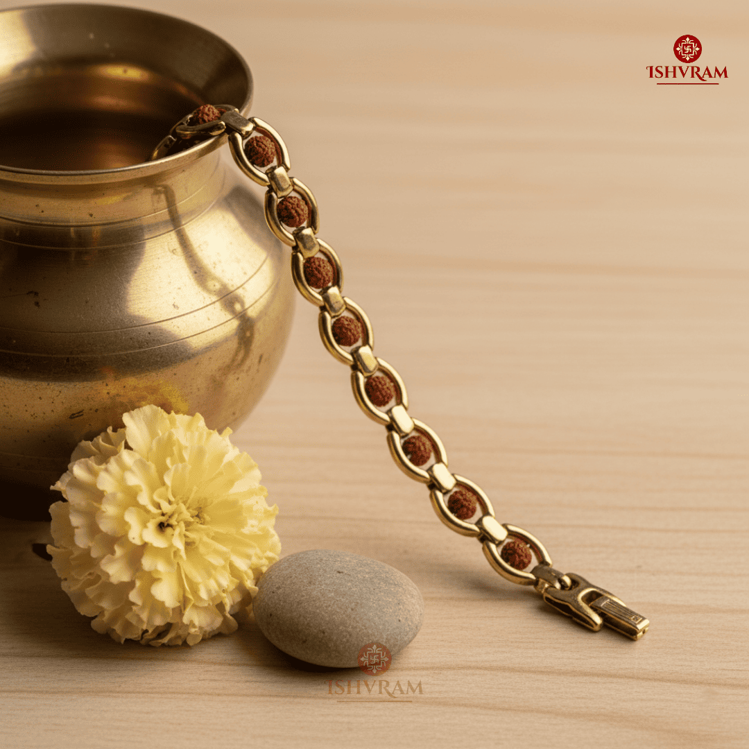 Gold Plated Rudraksha – Certified Prosperity Stone