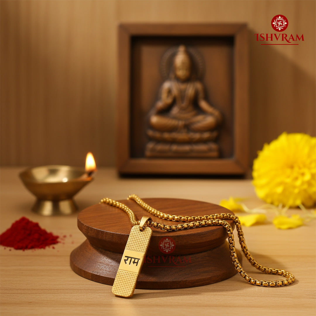 Premium RAM Gold Pendant Chain | Meaningful Jewelry for Men & Women