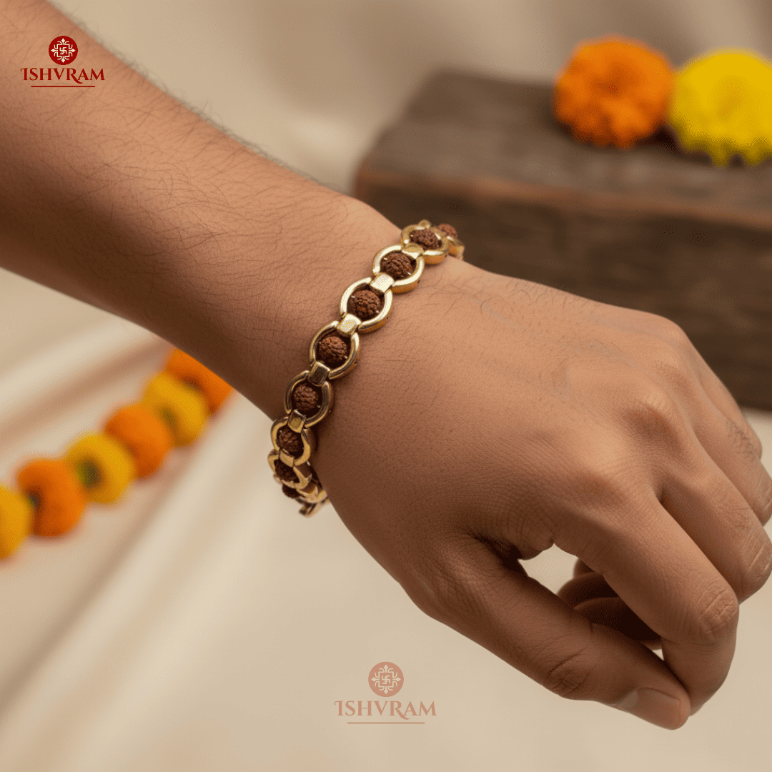 Gold Plated Rudraksha – Certified Prosperity Stone