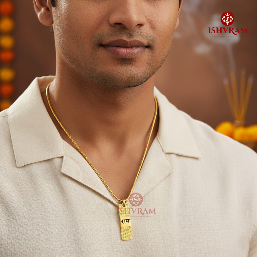 Premium RAM Gold Pendant Chain | Meaningful Jewelry for Men & Women
